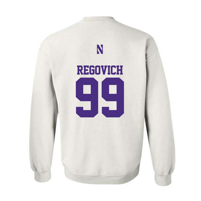 Northwestern - NCAA Football : Troy Regovich - Classic Shersey Crewneck Sweatshirt-1