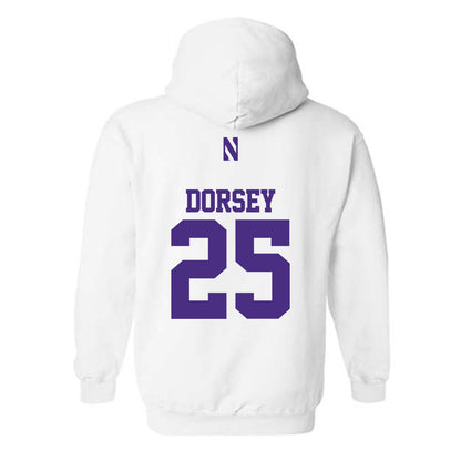 Northwestern - NCAA Football : Marquet Dorsey - Classic Shersey Hooded Sweatshirt-1