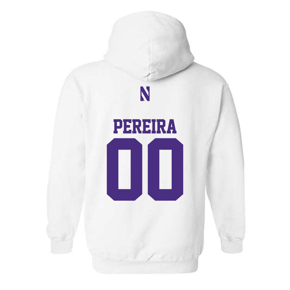 Northwestern - NCAA Men's Soccer : Dominic Pereira - Classic Shersey Hooded Sweatshirt-1