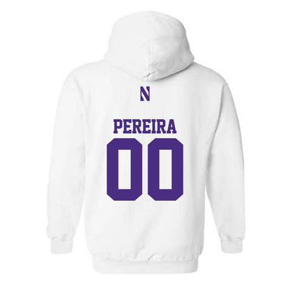 Northwestern - NCAA Men's Soccer : Dominic Pereira - Classic Shersey Hooded Sweatshirt-1