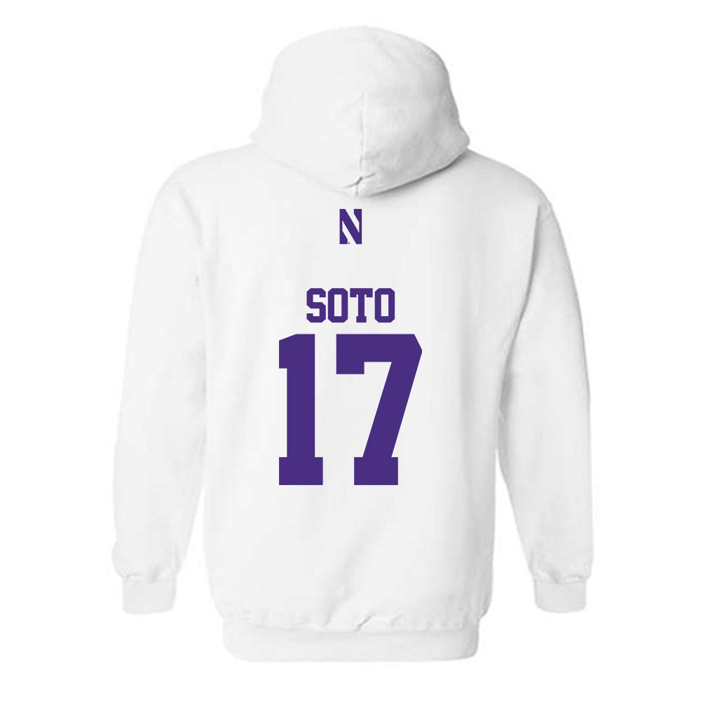 Northwestern - NCAA Women's Lacrosse : Jenna Soto - Classic Shersey Hooded Sweatshirt-1