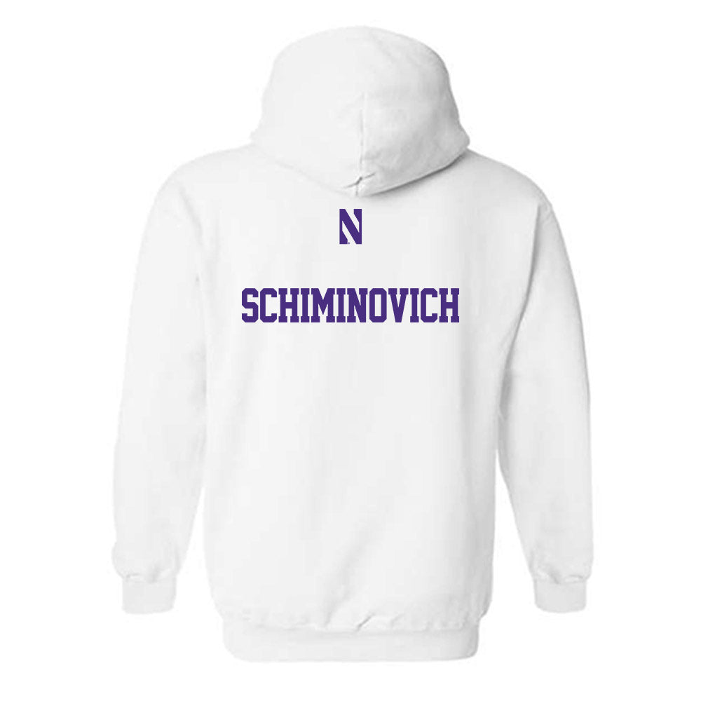 Northwestern - NCAA Women's Fencing : Sophia Schiminovich - Classic Shersey Hooded Sweatshirt-1