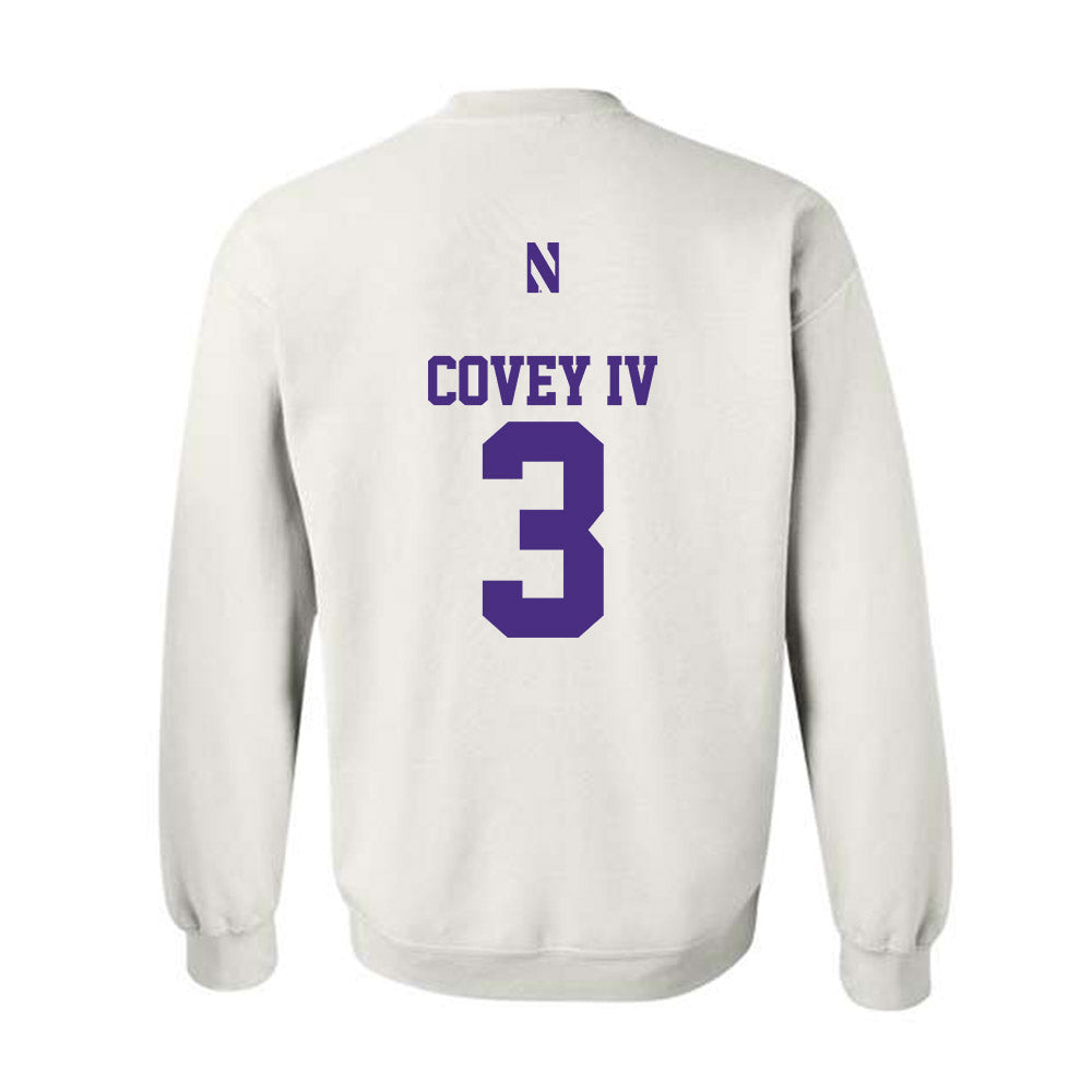 Northwestern - NCAA Football : Frank Covey IV - Classic Shersey Crewneck Sweatshirt-1
