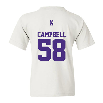 Northwestern - NCAA Football : Nathaniel Campbell - Classic Shersey Youth T-Shirt-1