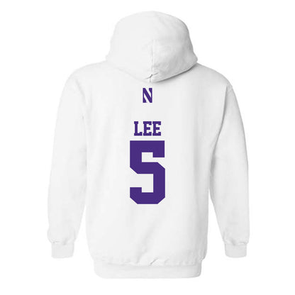 Northwestern - NCAA Baseball : Yonghoon Lee - Classic Shersey Hooded Sweatshirt-1