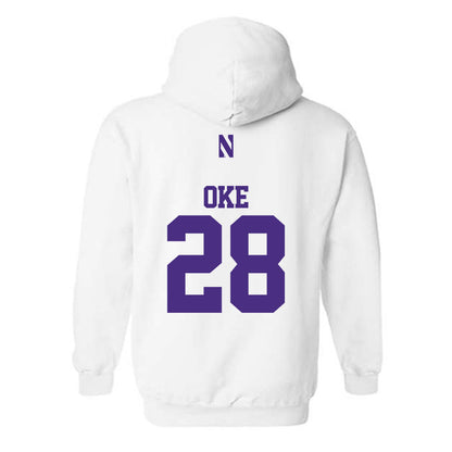 Northwestern - NCAA Football : Timi Oke - Classic Shersey Hooded Sweatshirt-1