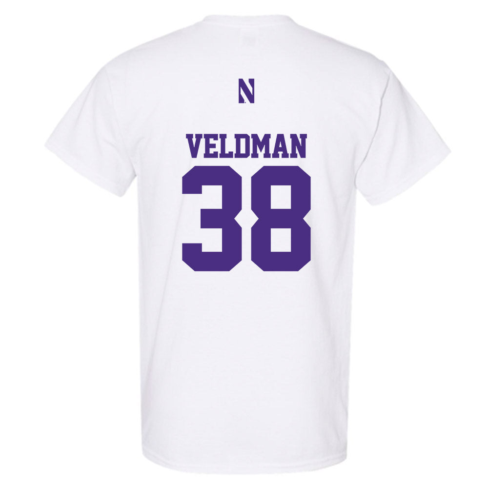 Northwestern - NCAA Football : Joshua Veldman - Classic Shersey T-Shirt-1