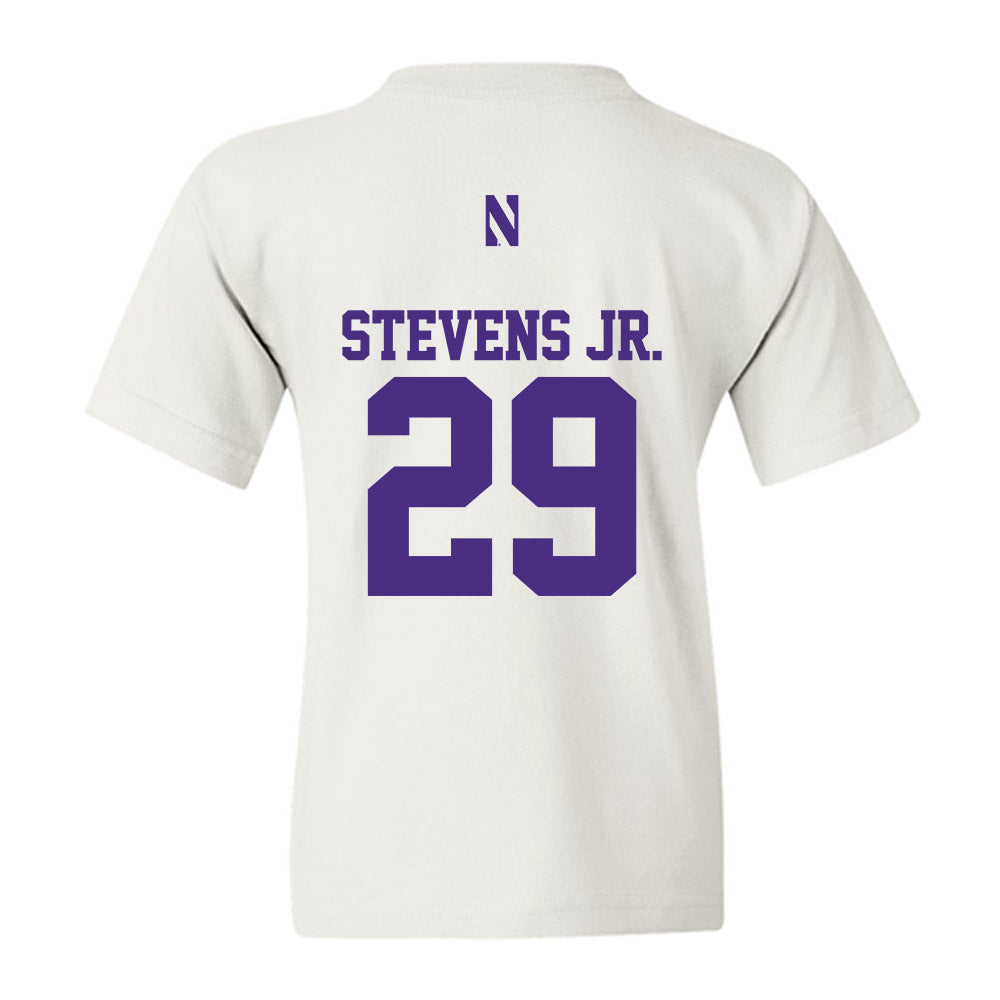 Northwestern - NCAA Football : JonJon Stevens Jr. - Classic Shersey Youth T-Shirt-1