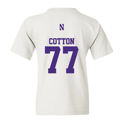 Northwestern - NCAA Football : Idrys Cotton - Classic Shersey Youth T-Shirt-1
