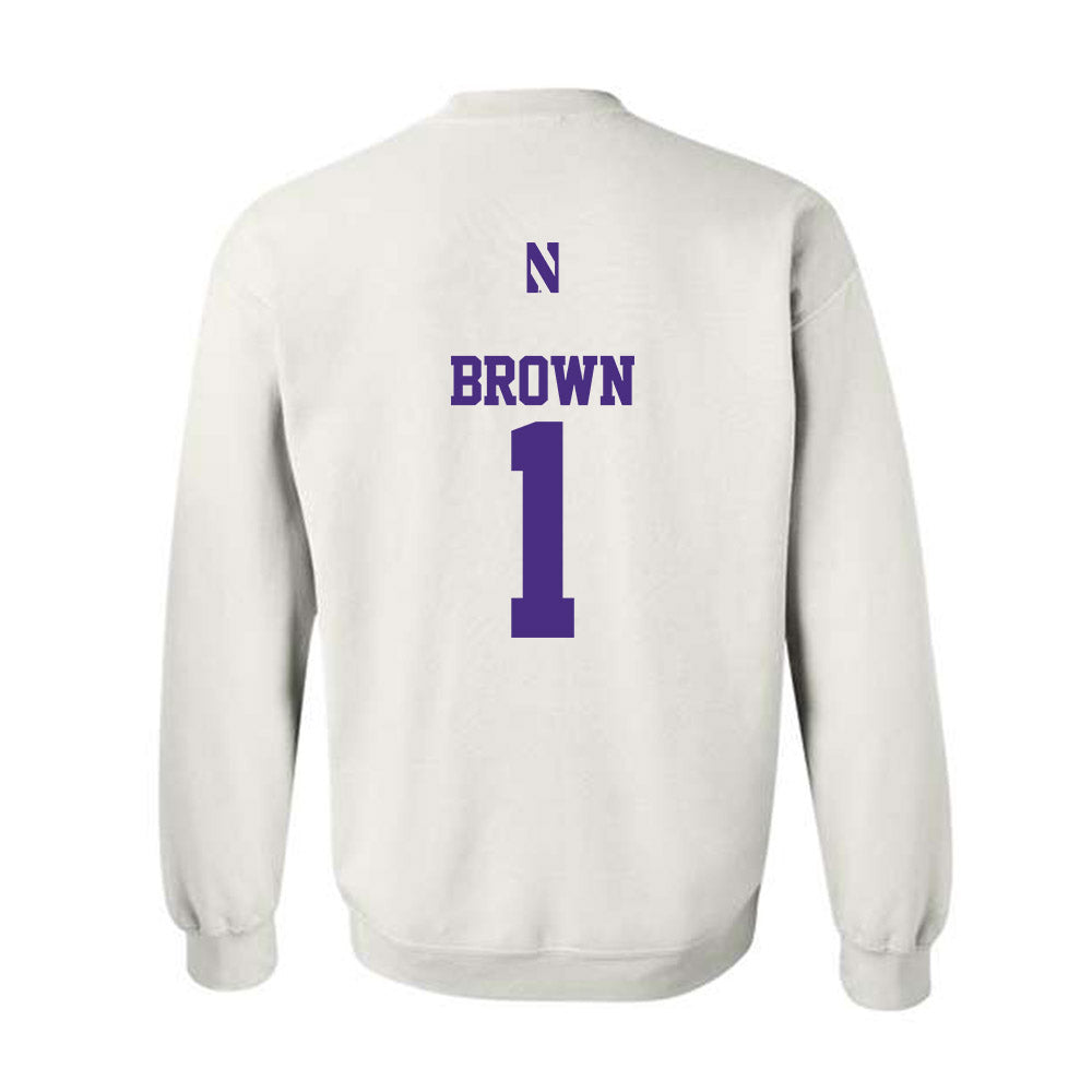 Northwestern - NCAA Women's Field Hockey : Lindsey Brown - Classic Shersey Crewneck Sweatshirt-1