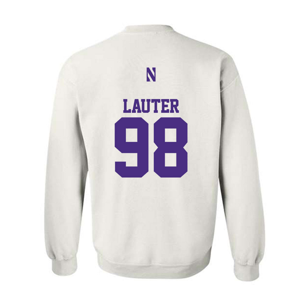 Northwestern - NCAA Football : Landon Lauter - Classic Shersey Crewneck Sweatshirt-1