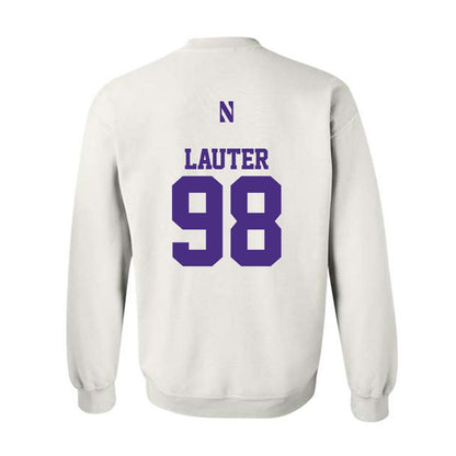 Northwestern - NCAA Football : Landon Lauter - Classic Shersey Crewneck Sweatshirt-1