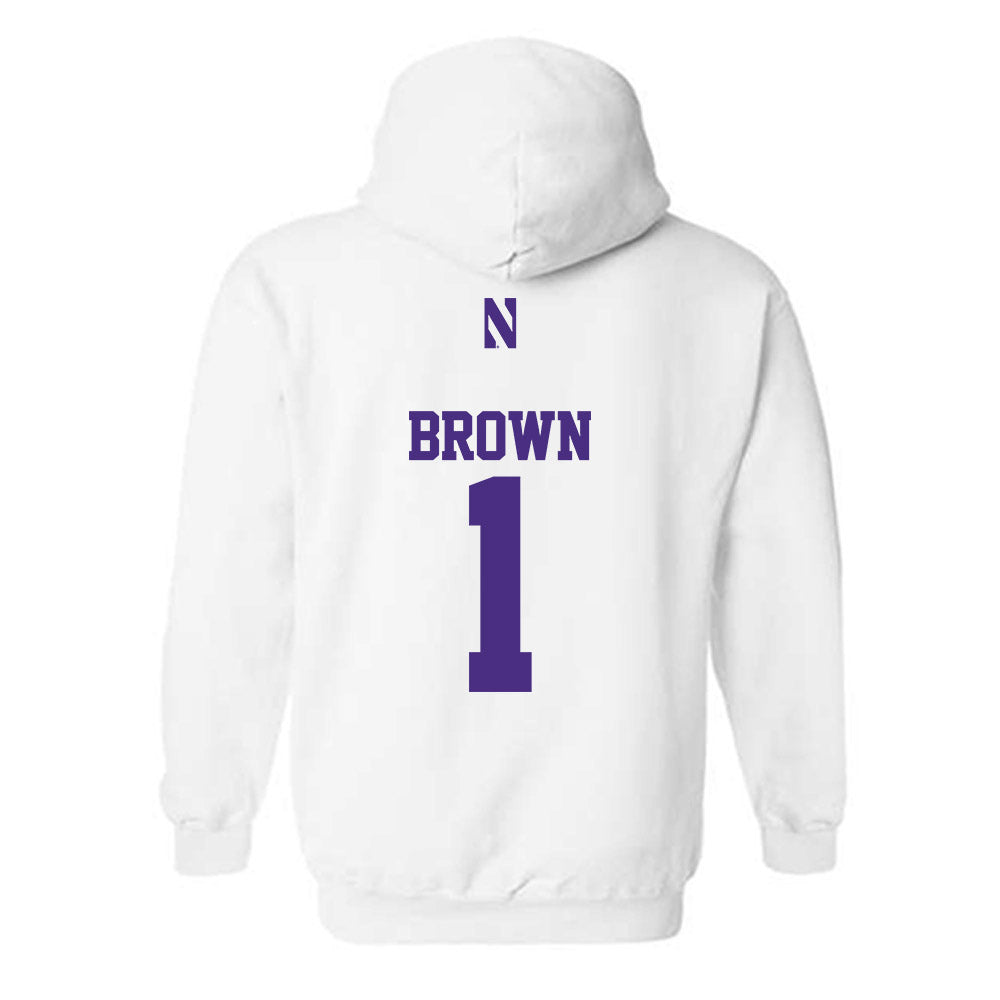 Northwestern - NCAA Women's Field Hockey : Lindsey Brown - Classic Shersey Hooded Sweatshirt-1