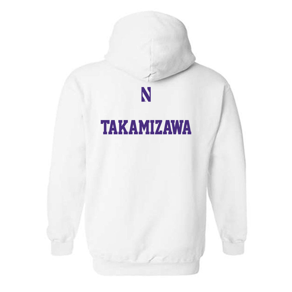Northwestern - NCAA Women's Fencing : Yukari Takamizawa - Classic Shersey Hooded Sweatshirt-1