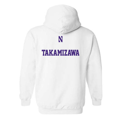 Northwestern - NCAA Women's Fencing : Yukari Takamizawa - Classic Shersey Hooded Sweatshirt-1
