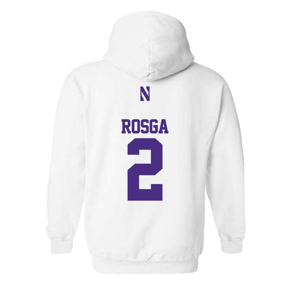 Northwestern - NCAA Women's Lacrosse : Jaylen Rosga - Classic Shersey Hooded Sweatshirt-1