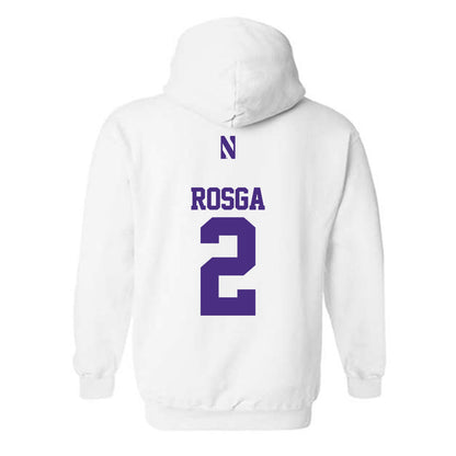 Northwestern - NCAA Women's Lacrosse : Jaylen Rosga - Classic Shersey Hooded Sweatshirt-1