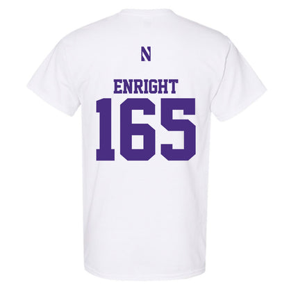 Northwestern - NCAA Wrestling : Eddie Enright - Classic Shersey T-Shirt-1