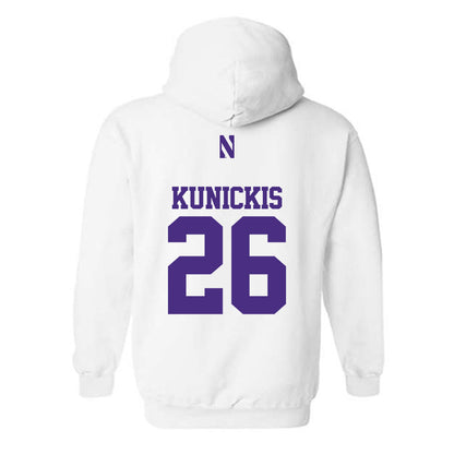Northwestern - NCAA Football : Albert Kunickis - Classic Shersey Hooded Sweatshirt-1