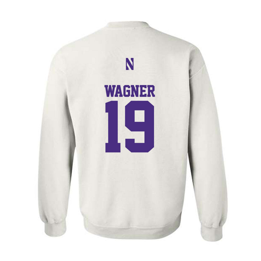 Northwestern - NCAA Football : Drew Wagner - Classic Shersey Crewneck Sweatshirt-1