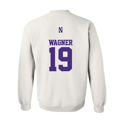 Northwestern - NCAA Football : Drew Wagner - Classic Shersey Crewneck Sweatshirt-1