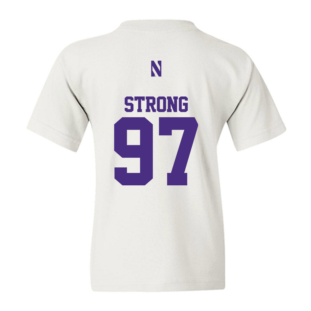 Northwestern - NCAA Football : Braxton Strong - Classic Shersey Youth T-Shirt-1
