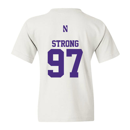 Northwestern - NCAA Football : Braxton Strong - Classic Shersey Youth T-Shirt-1