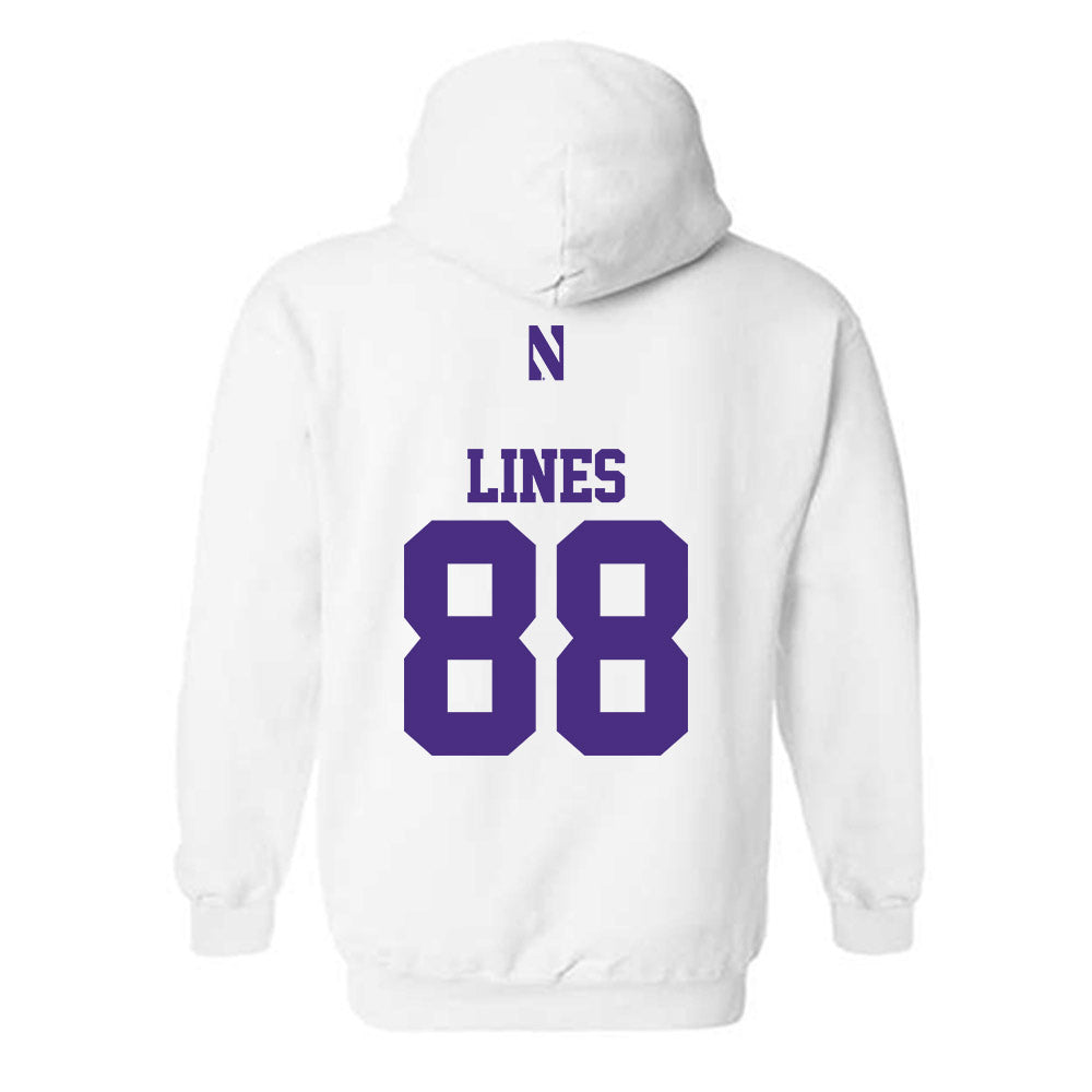 Northwestern - NCAA Football : Alex Lines - Classic Shersey Hooded Sweatshirt-1