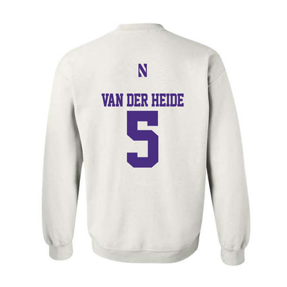 Northwestern - NCAA Men's Soccer : Dimas Van der Heide - Classic Shersey Crewneck Sweatshirt-1