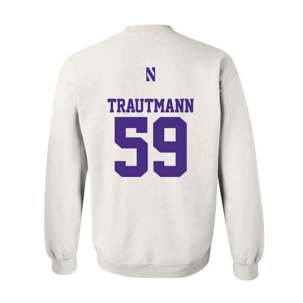 Northwestern - NCAA Football : Jack Trautmann - Classic Shersey Crewneck Sweatshirt