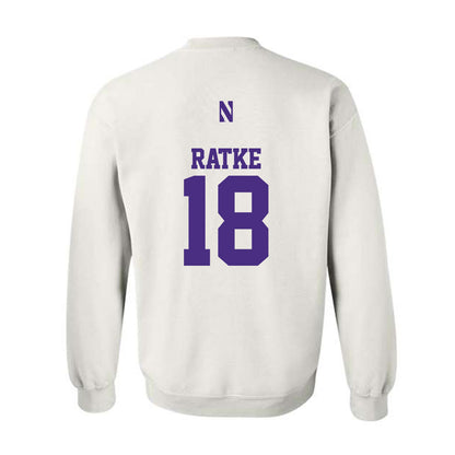 Northwestern - NCAA Women's Lacrosse : Claire Ratke - Classic Shersey Crewneck Sweatshirt-1