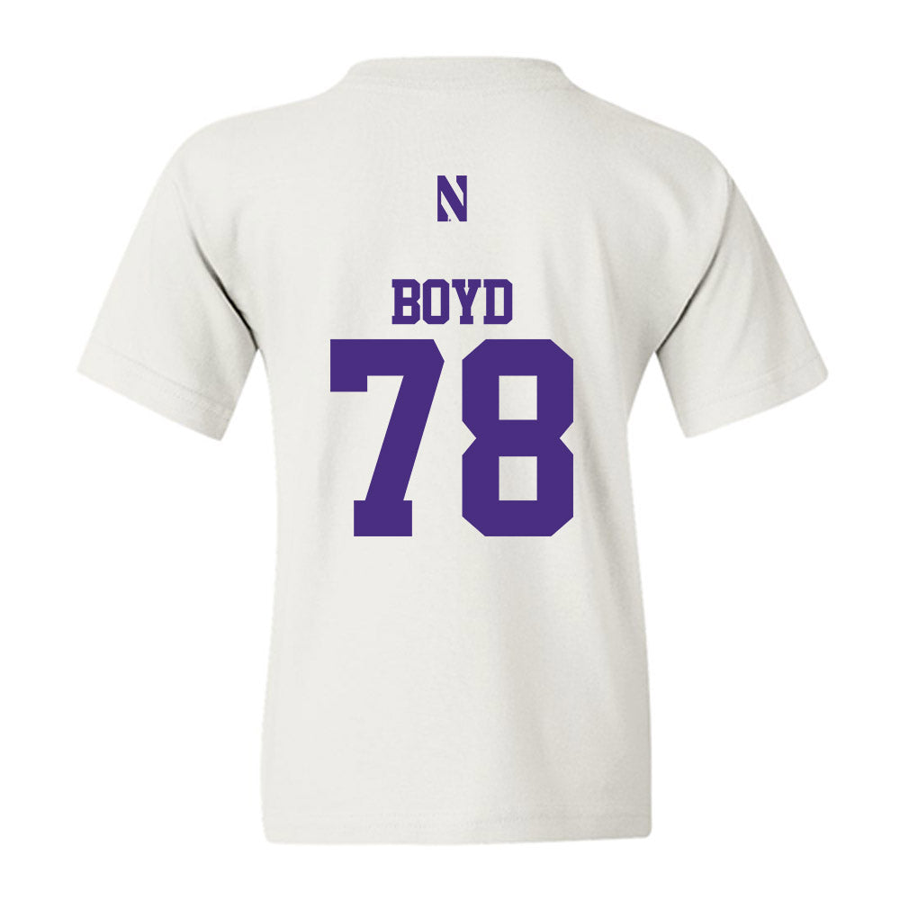 Northwestern - NCAA Football : Trey Boyd - Classic Shersey Youth T-Shirt-1