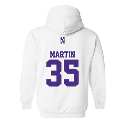 Northwestern - NCAA Football : Sean Martin - Classic Shersey Hooded Sweatshirt-1