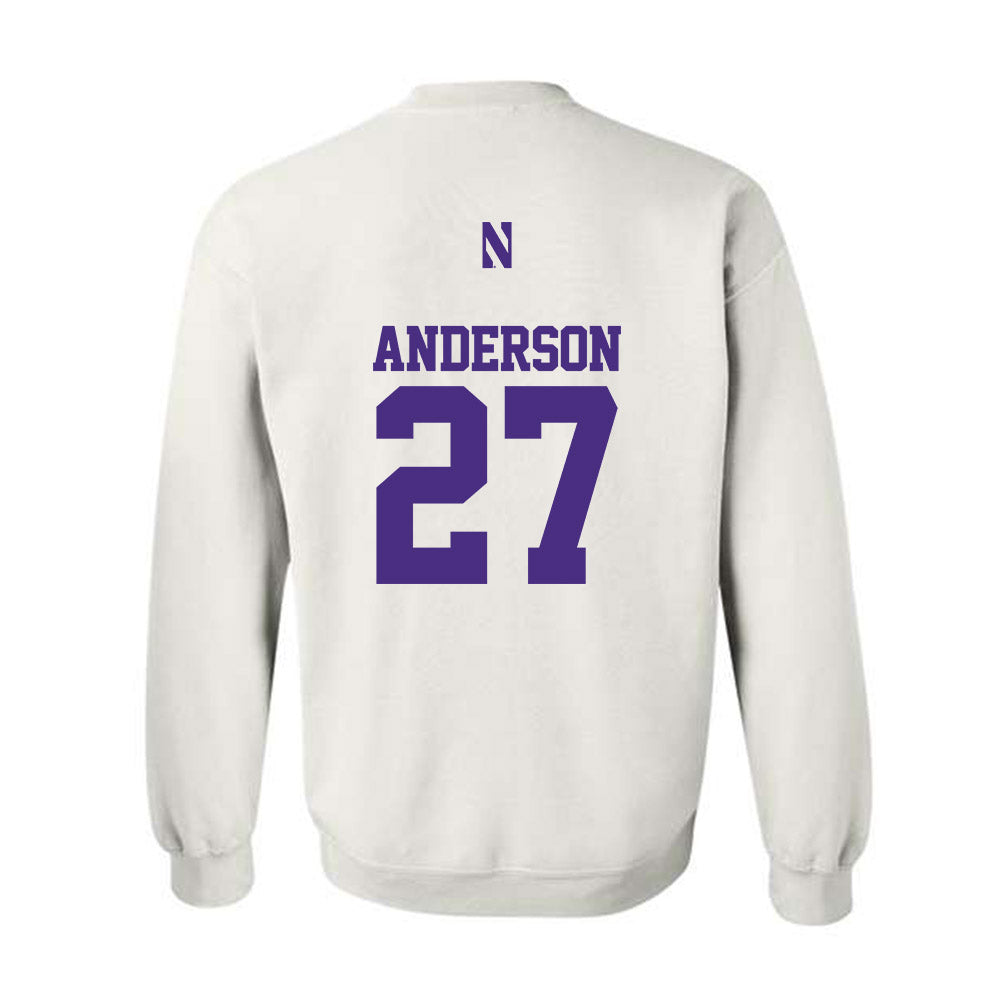 Northwestern - NCAA Football : Daniel Anderson - Classic Shersey Crewneck Sweatshirt-1