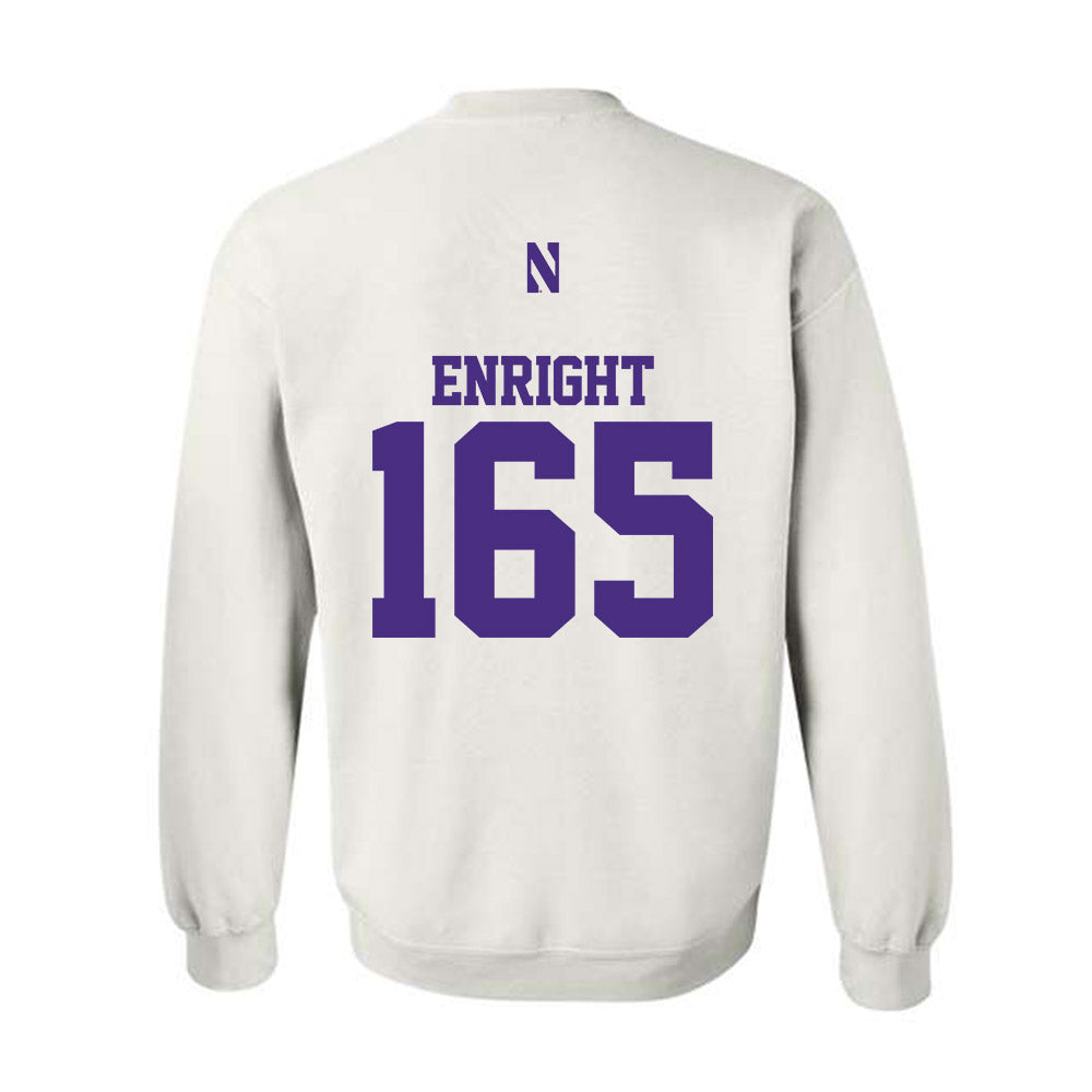 Northwestern - NCAA Wrestling : Eddie Enright - Classic Shersey Crewneck Sweatshirt-1