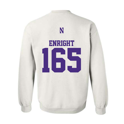 Northwestern - NCAA Wrestling : Eddie Enright - Classic Shersey Crewneck Sweatshirt-1