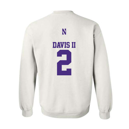 Northwestern - NCAA Football : Fred Davis II - Classic Shersey Crewneck Sweatshirt-1