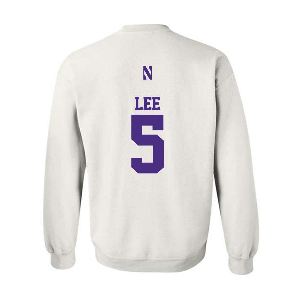 Northwestern - NCAA Baseball : Yonghoon Lee - Classic Shersey Crewneck Sweatshirt-1