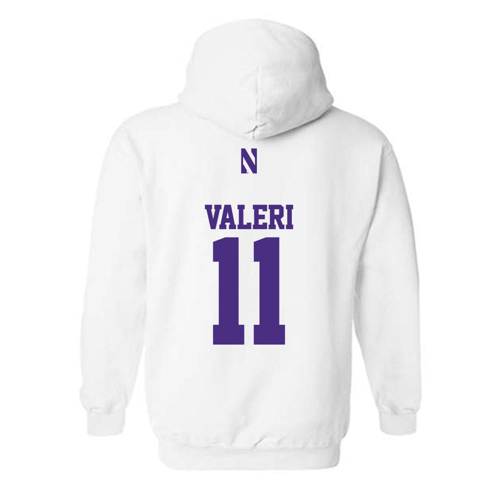 Northwestern - NCAA Football : Seth Valeri - Classic Shersey Hooded Sweatshirt-1