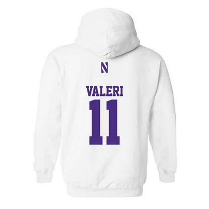 Northwestern - NCAA Football : Seth Valeri - Classic Shersey Hooded Sweatshirt-1