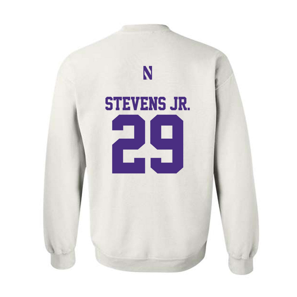 Northwestern - NCAA Football : JonJon Stevens Jr. - Classic Shersey Crewneck Sweatshirt-1