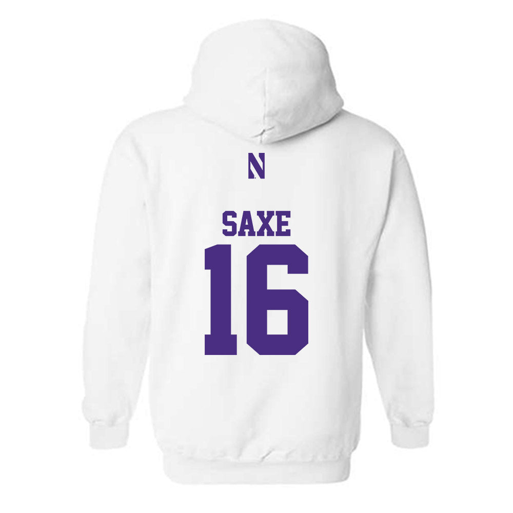 Northwestern - NCAA Football : Brennan Saxe - Classic Shersey Hooded Sweatshirt-1