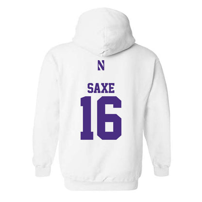 Northwestern - NCAA Football : Brennan Saxe - Classic Shersey Hooded Sweatshirt-1
