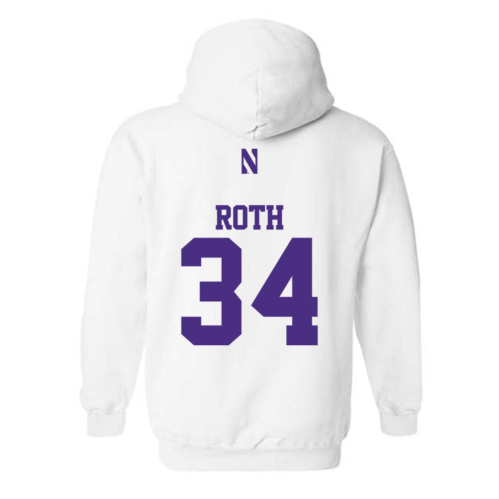 Northwestern - NCAA Football : Payton Roth - Classic Shersey Hooded Sweatshirt-1