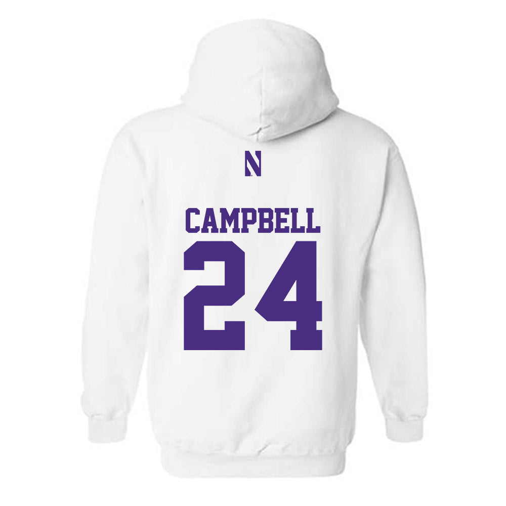 Northwestern - NCAA Women's Lacrosse : Riley Campbell - Classic Shersey Hooded Sweatshirt-1