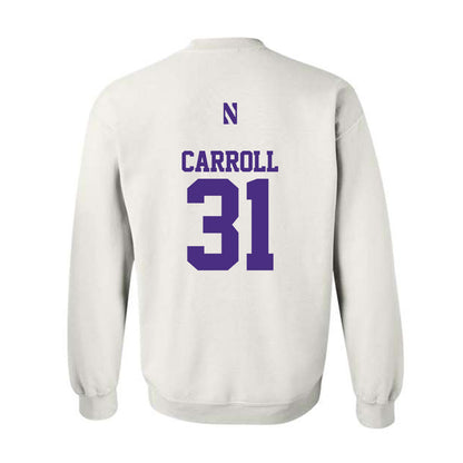 Northwestern - NCAA Women's Lacrosse : Mary Carroll - Classic Shersey Crewneck Sweatshirt-1