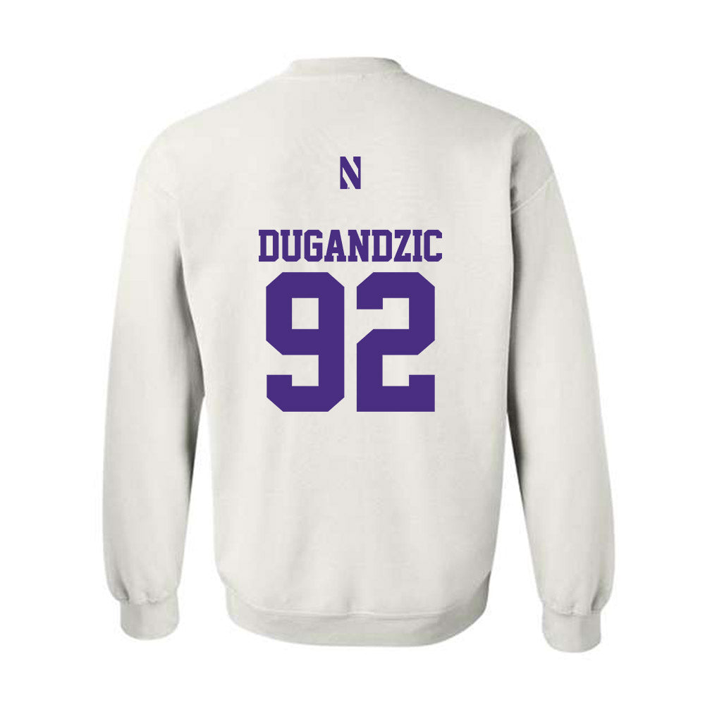 Northwestern - NCAA Football : Nikola Dugandzic - Classic Shersey Crewneck Sweatshirt-1