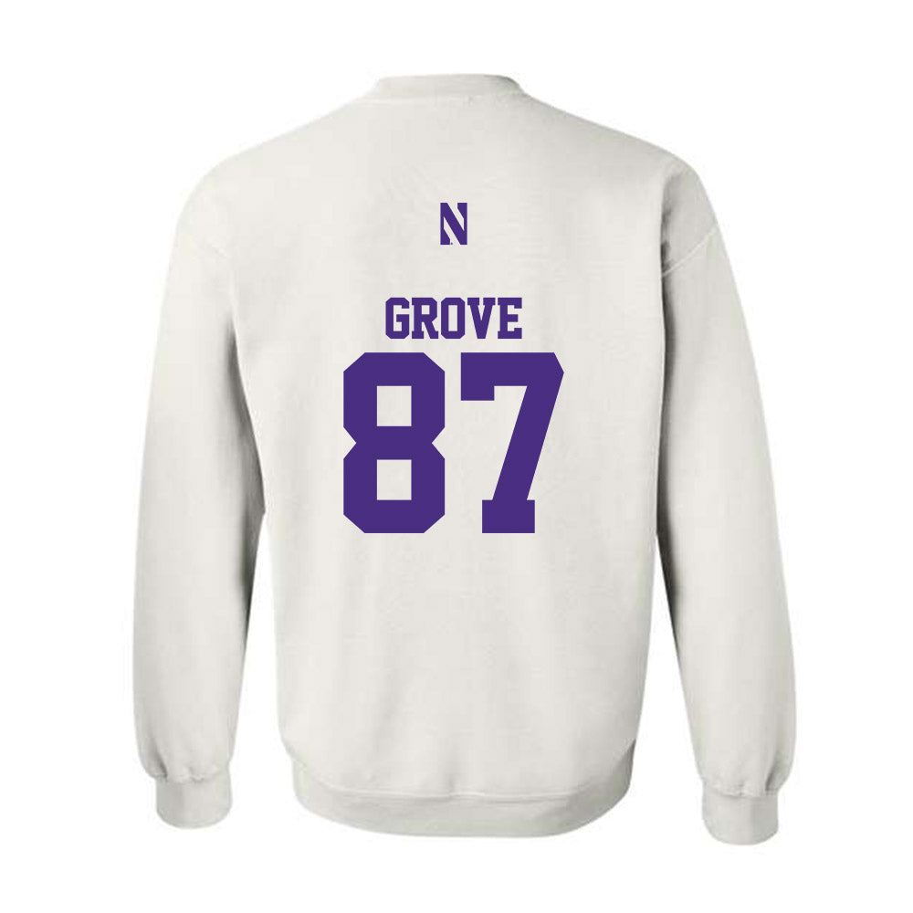Northwestern - NCAA Football : Carson Grove - Classic Shersey Crewneck Sweatshirt-1