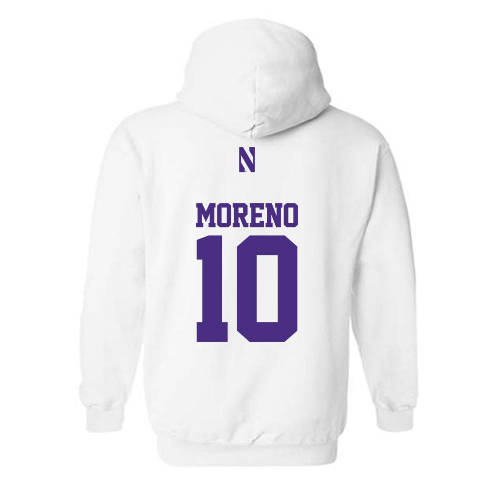 Northwestern - NCAA Women's Basketball : Sandra Moreno - Classic Shersey Hooded Sweatshirt-1