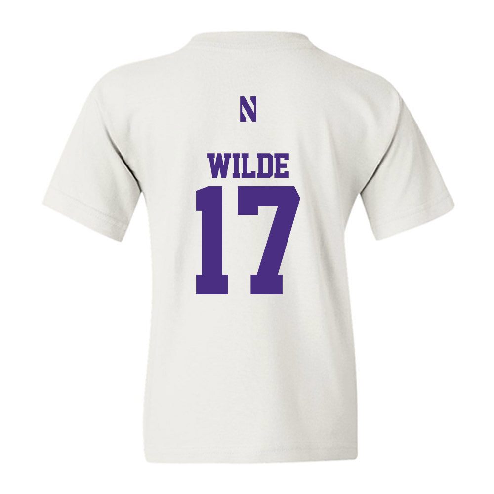 Northwestern - NCAA Football : Griffin Wilde - Classic Shersey Youth T-Shirt-1